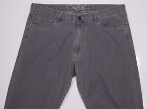 Canali 1934 Gray Cotton 5-Pocket Pants It 56 US 38x28